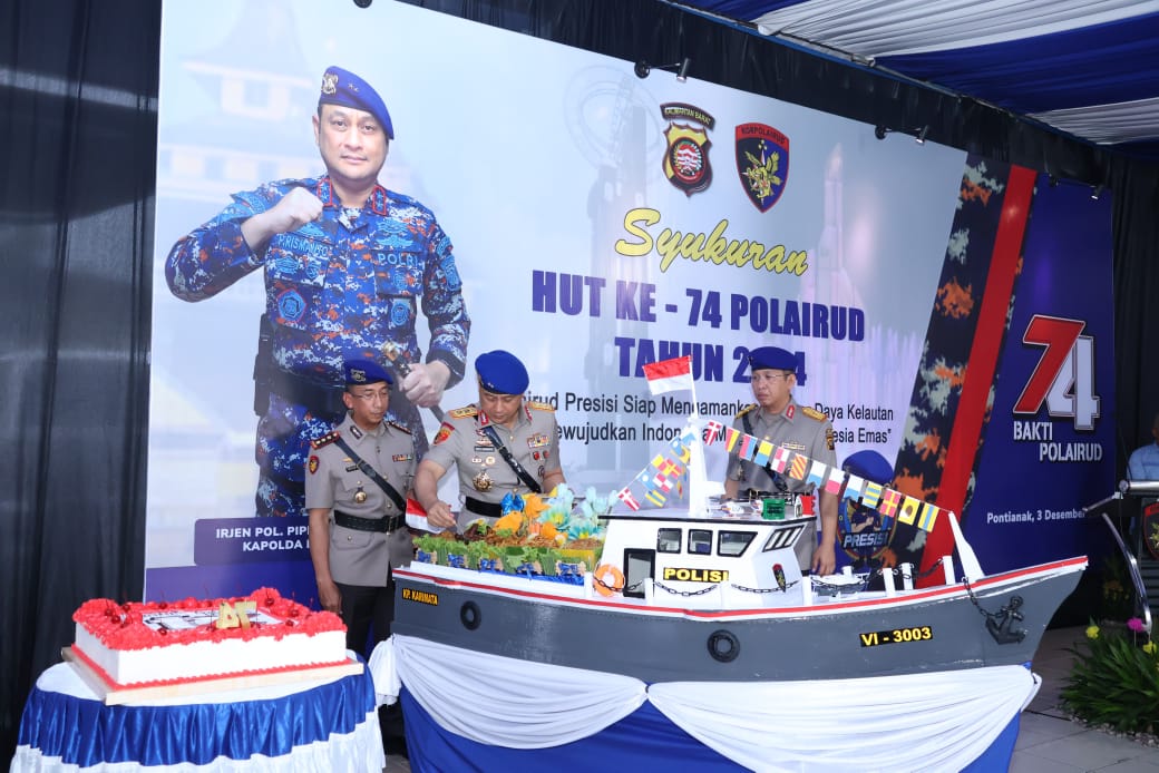 Polda Kalbar Laksanakan Syukuran HUT ke-74 Polairud Tahun 2024
