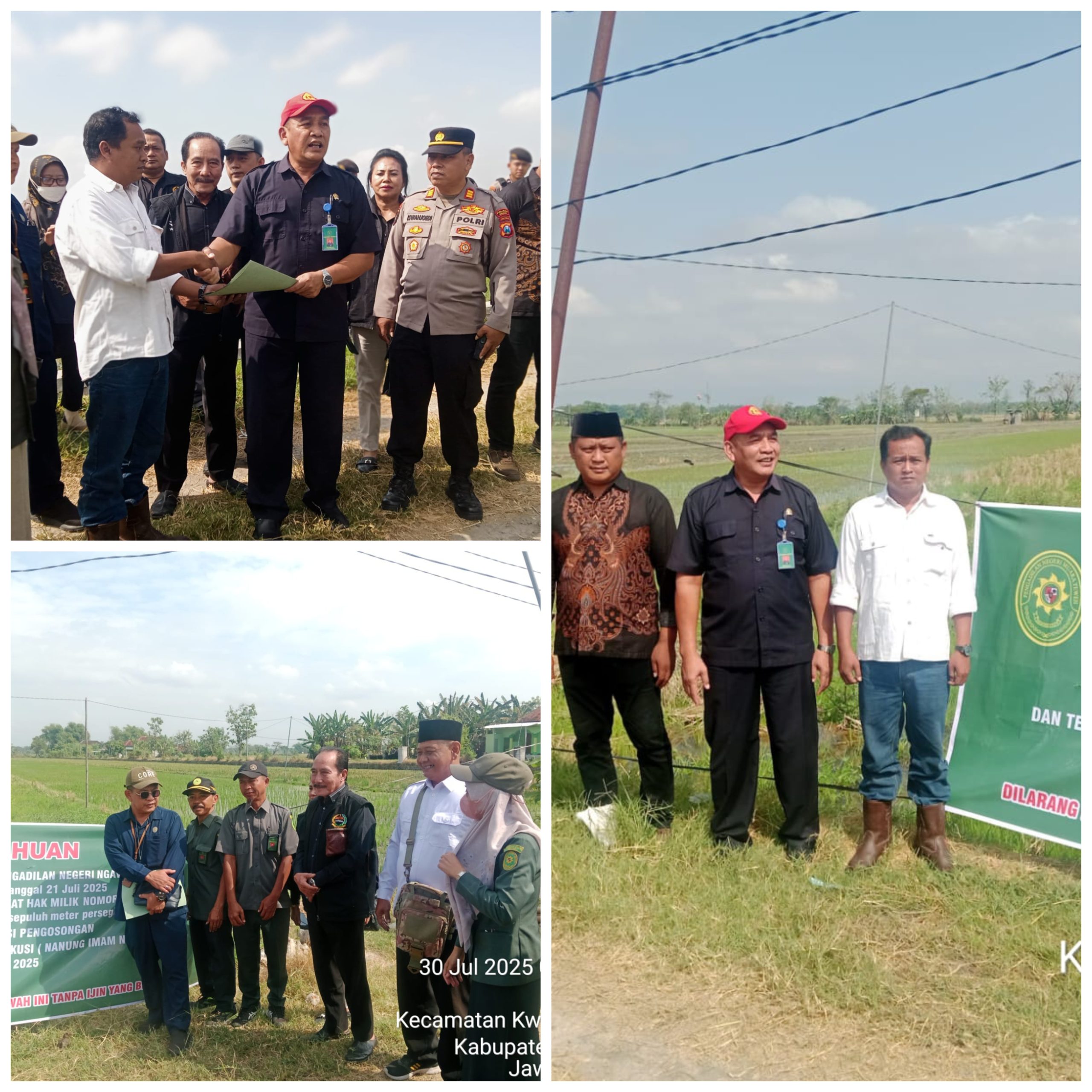 Ekskusi Sawah Milik Klien YAPERMA DPC NGAWI Berjalan lancar Tanpa Hambatan