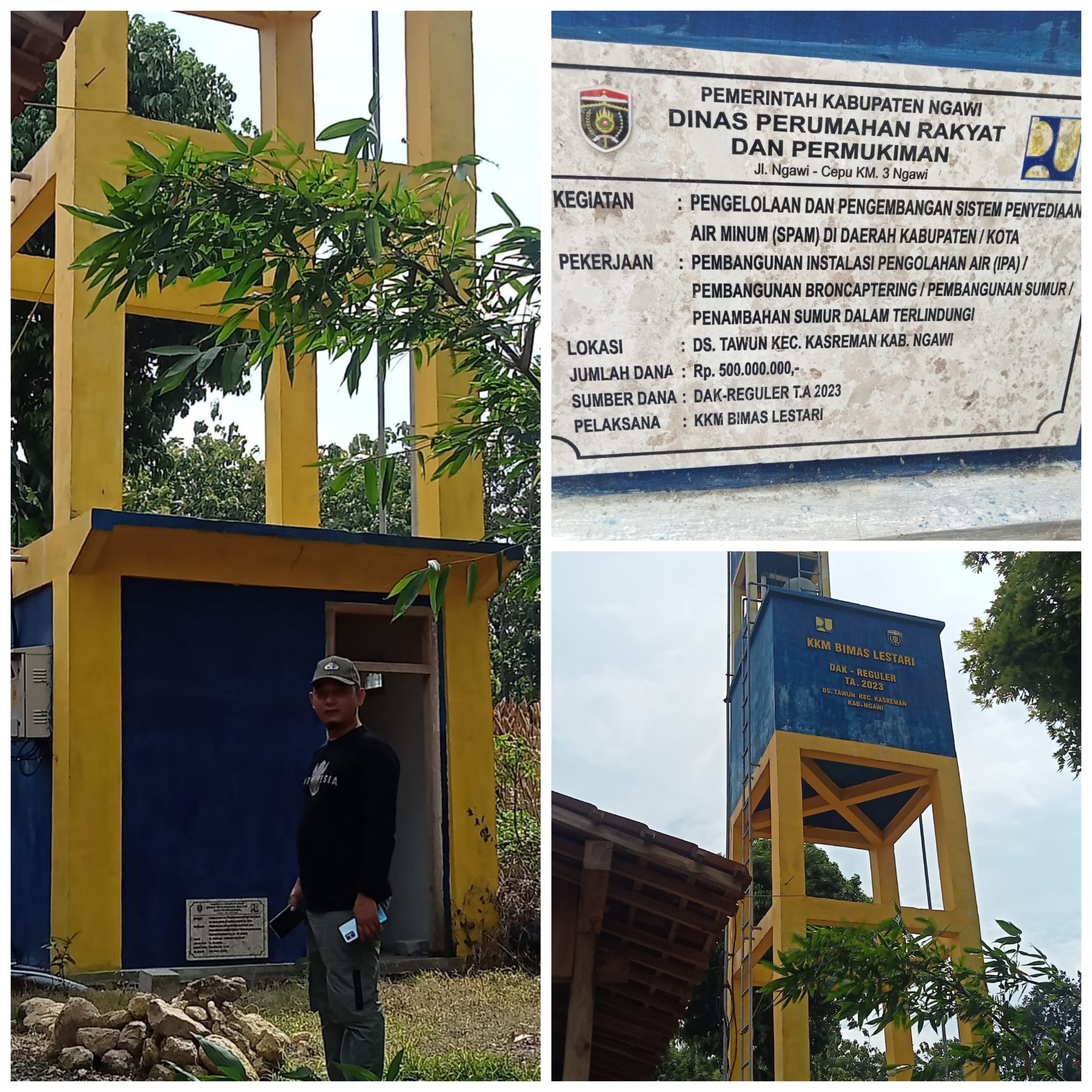 Proyek Pembangunan Sistem Penyedia Air Minum Desa Tawun Yang Menelan Anggaran Ratusan Juta Mangkrak Tidak Ada Manfaat nya Buat Masyarakat Setempat