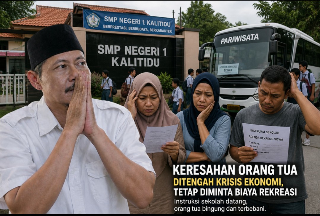 *Bupati Terapkan Efisiensi, SMP Negeri 1 Kalitidu Tetap Agendakan Rekreasi, Kang Har : Budaya Lama Yang Terpelihara*