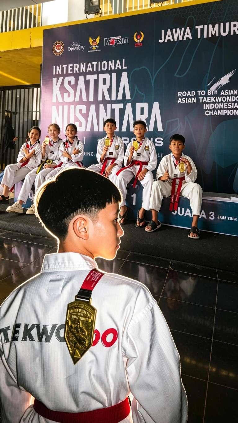 Gemilang! Taekwondo Black Scorpion New Club Malang Sabet 14 Medali di Kejuaraan Internasional Ksatria Nusantara 2026
